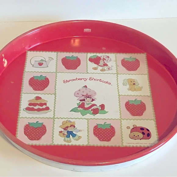 Vintage Strawberry Shortcake Metal Serving Tray - Picture 2 of 5